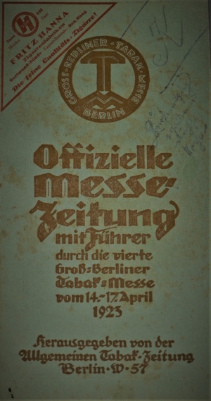Lot 525, Auction  120, Groß-Berliner Tabak-Messe, Offizielle Messe-Zeitung mit Führer