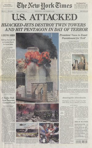 Lot 624, Auction  120, New York Times, The, Wednesday, September 12, 2001