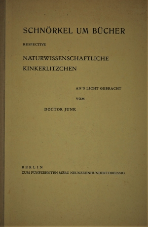Lot 660, Auction  120, Junk, Wilhelm, Schnörkel um Bücher
