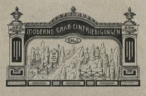 Lot 671, Auction  120, Müller, Berthold, Moderne Grab-Einfriedigungen