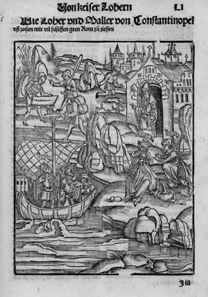 Los 1049 - Ein schöne warhaftige Hystory - von Keiser Karolus sun genant Loher oder Lotarius. Straßburg 1514 - 2 - thumb