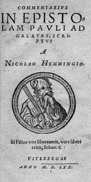 Lot 1073, Auction  120, Hemmingsen, Niels, Commentarius in epistolam Pauli ad Galatas