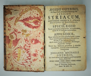 Lot 1132, Auction  120, Biblia syriaca und , Novum testamentum syriace 