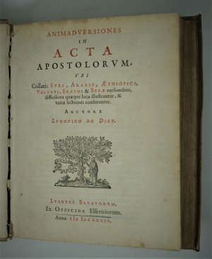 Lot 1149, Auction  120, Dieu, Lodewijk de, Animadversiones in Acta Apostolorum 