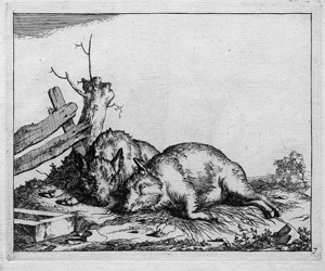 Lot 1217, Auction  120, Bye, Marcus de und Potter, Paul - Illustr., Folge von 25  Kupfertafeln mit Löwen, Bären, Schafen und Ziegen 