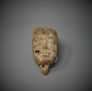 Lot 1590, Auction  120, Mumienmaske, Originale ägyptische Holz-Mumienmaske aus der Spätzeit