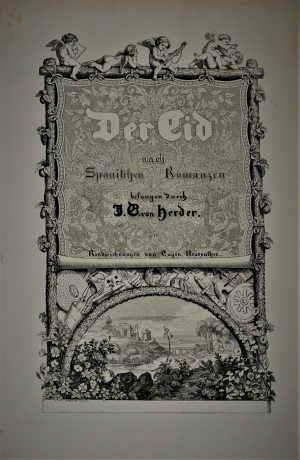 Lot 2037, Auction  120, Herder, Johann Gottfried und Neureuther, Eugen - Illustr., Der Cid. Mit zahlreichen Holzschnitten von E. Neureuther