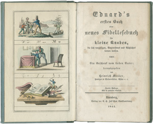 Lot 2207, Auction  120, Müller, Heinrich, Eduard's erstes Buch oder neues Fibellesebuch für kleine Knaben
