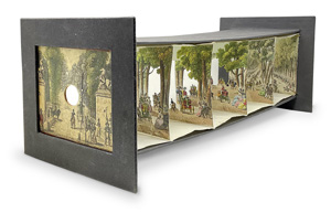 Lot 2248, Auction  120, Paris-Diorama, mit 4 kolorierten lithographischen Kulissenbildern