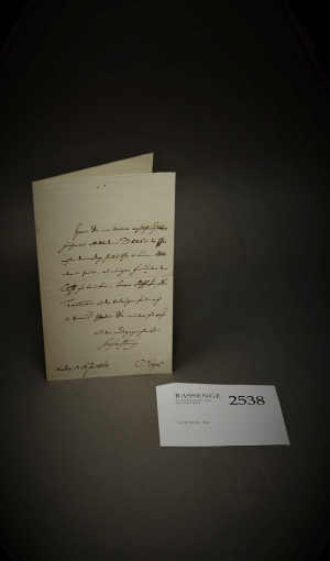 Lot 2538, Auction  120, Vogel von Vogelstein, Carl Christian, Brief 1860