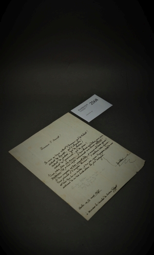 Lot 2568, Auction  120, Spontini, Gasparo, Brief 1841