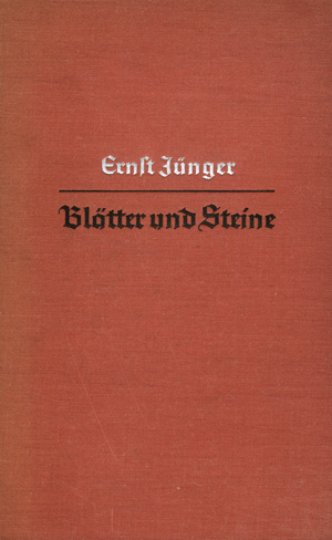 Lot 2914, Auction  120, Jünger, Ernst, Blätter und Steine