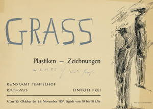Lot 3428, Auction  120, Grass, Günter, Plastiken Zeichnungen (Ausstellungsplakat)