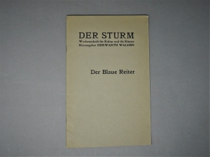 Lot 3793, Auction  120, Walden, Herwarth und Sturm, Der, Der Blaue Reiter