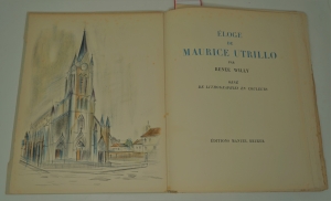 Lot 3815, Auction  120, Willy, Renée und Utrillo, Maurice, Éloge de Maurice Utrillo
