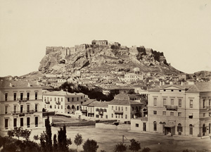 Lot 4038, Auction  120, Konstantinou, Dimitrios, View of the Acropolis seen from the King's Palace; Frontal view of the Erechtion