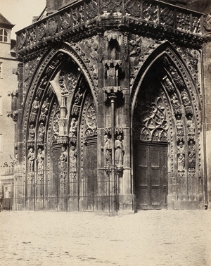 Lot 4052, Auction  120, Oppenheim, F. August, West portal of the Frauenkirche in Nuremberg