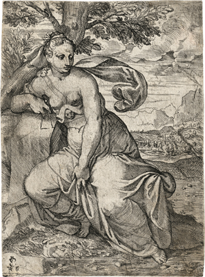 Lot 5111, Auction  120, Fontana, Giovanni Battista, Weibliche allegorische Gestalt mit Zirkel