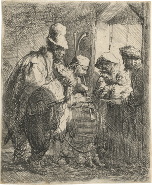 Lot 5219, Auction  120, Rembrandt Harmensz. van Rijn, Die umherziehenden Musikanten