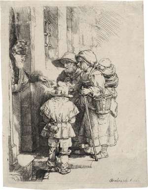 Lot 5222, Auction  120, Rembrandt Harmensz. van Rijn, Die Bettler an der Haustür