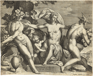 Lot 5236, Auction  120, Sadeler I, Raphael, Sine Cerere et Baccho friget Venus: Bacchus, Venus und Ceres