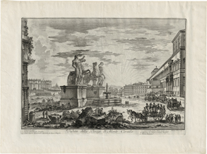 Lot 5342, Auction  120, Piranesi, Giovanni Battista, Veduta della Piazza di Monte Cavallo