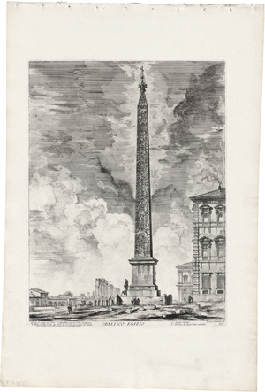 Lot 5350, Auction  120, Piranesi, Giovanni Battista, Obelisco Egizio