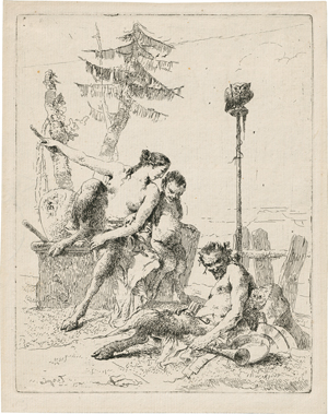 Lot 5371, Auction  120, Tiepolo, Giovanni Battista, Der heitere Satyr mit seiner Familie