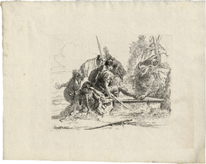 Lot 5372, Auction  120, Tiepolo, Giovanni Battista, Due soldati e due donne