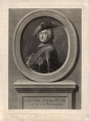 Lot 5382, Auction  120, Wille, Johann Georg, Bildnis Friedrich II. von Preußen