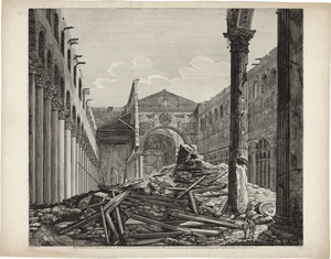 Lot 5441, Auction  120, Rossini, Luigi, Terza Veduta della rovina della gran Basilica di S. Paolo fuori le mura