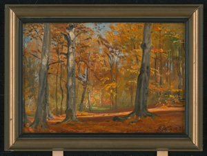 Los 6177 - Koerner, Ernst Carl Eugen - Sonniger Herbsttag bei einer Waldlichtung - 1 - thumb