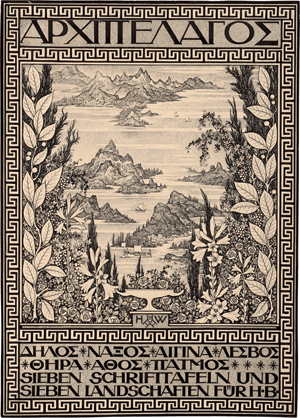 Lot 6851, Auction  120, Wöhler, Hermann, Titelblatt zu "Sieben Schrifttafeln und Sieben Landschaften für HB".