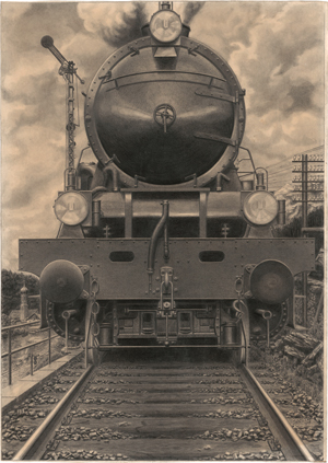 Los 6857 - Deutsch - 1929. Lokomotive unter Dampf, vom Gleisbett aus gesehen - 0 - thumb