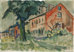 Lot 7132, Auction  120, Beyer, Otto, Rote Häuser