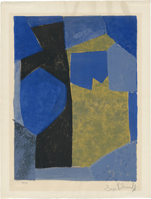 Los 8138 - Poliakoff, Serge - Composition bleue, noire et jaune - 0 - thumb