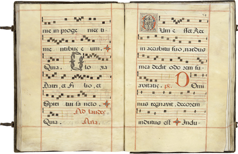 Antiphonale Romanum – Liturgische Handschrift Auf Pergament