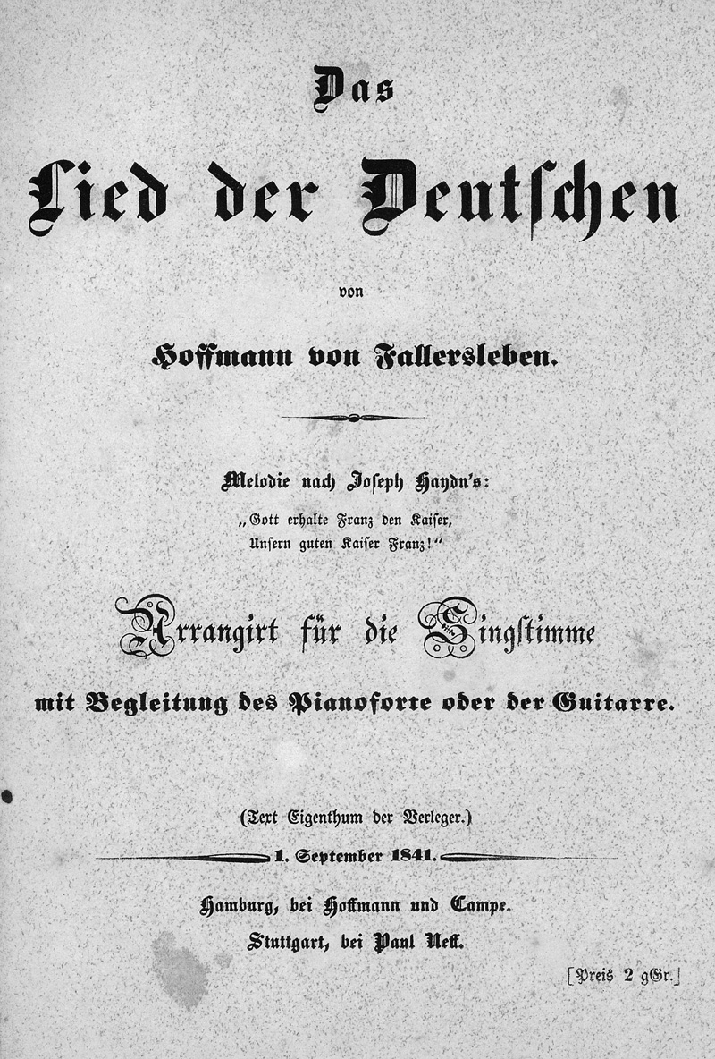 Lot 2041, Auction  120, Hoffmann von Fallersleben, August Heinrich, Lied der Deutschen