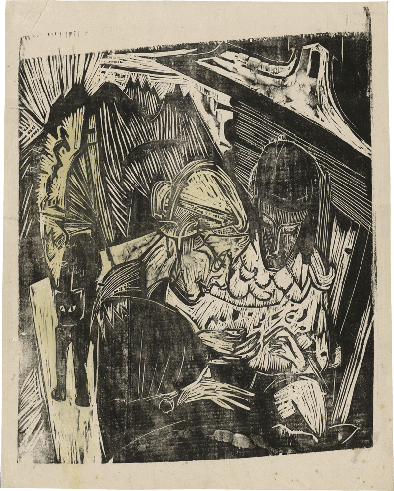 Lot 8030, Auction  120, Kirchner, Ernst Ludwig, Arbeitende Frauen auf Balkon