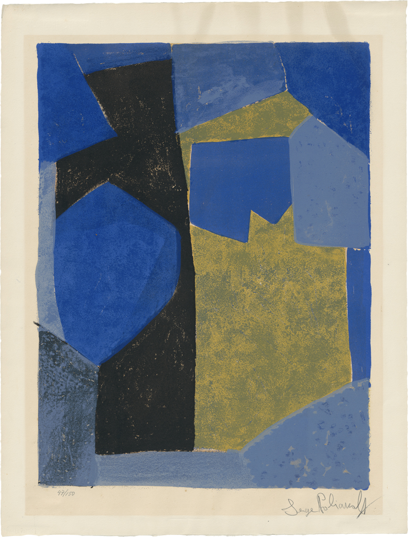 Lot 8138, Auction  120, Poliakoff, Serge, Composition bleue, noire et jaune