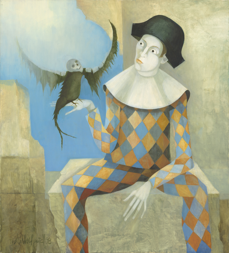 Wellschmidt, Helmut Harlekin und Totenvogel