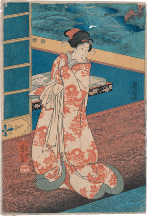Lot 686, Auction  121, Kuniyoshi, Utagawa, Ukiyo-e Farbholzschnitt. Format Oban tate-e (cm)