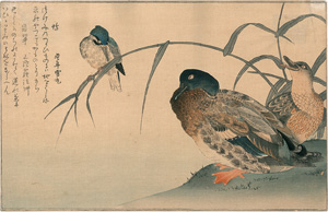 Lot 738, Auction  121, Utamaro, Kitagawa, Enten und Eisvogel