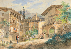 Lot 1172, Auction  121, Wachsmann, Friedrich, Italienisches Bauernhaus bei Roverto