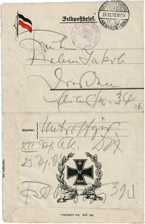 Los 2515 - Dix, Otto - 11 Briefe, 1 Postkarte 1915-1918 - 1 - thumb