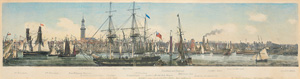 Lot 2647, Auction  121, Hamburg und Hafenschiffe, Sammlung von 4 handkolorierten Lithographien zu Ansichten von Hamburg und dem Schiffshafen