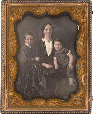 Lot 4029, Auction  121, Daguerreotypes, Portrait of a mother and her two sons