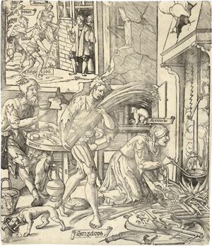 Lot 5012, Auction  121, Anthonisz., Cornelis, Sorgeloos in der mageren Küche
