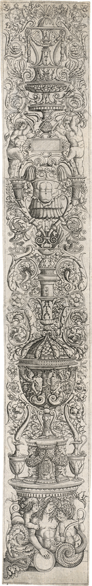 Lot 5027, Auction  121, Birago, Giovanni Pietro da, Aufsteigendes Ornament mit Nereiden und Putten