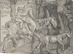 Lot 5030, Auction  121, Boldrini, Nicolò, Bäuerin mit Kind zu Pferde